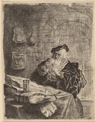Homme avec un canif