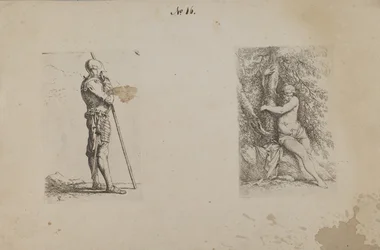 (Série de figurines) Homme en armure, tenant une lance
