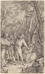 Diogène jetant son bol