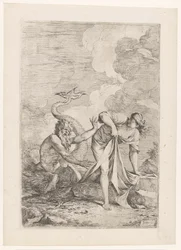 Scylla fuyant Glaucus