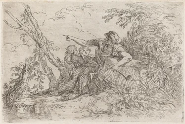 Berger dans un paysage