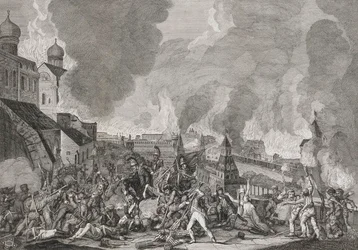 Incendie de Moscou le 15 septembre 1812 Les Français à Moscou