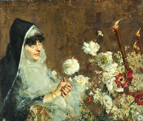 Une nonne en prière