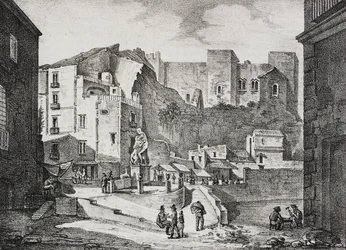 Vue de la Piazza della Fontana dell