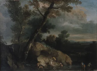 Paysage marin avec des voleurs