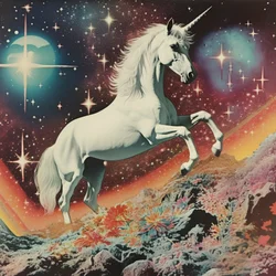 Le rêve de la licorne cosmique