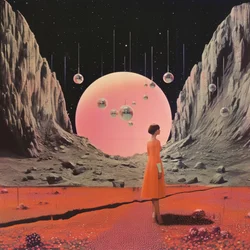 Collage artistique « Round Space »