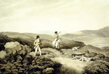 Chasse au tétras, tiré de « Collection de sports de plein air britanniques d