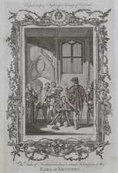 La soumission du Duc de Northumberland au Comte d