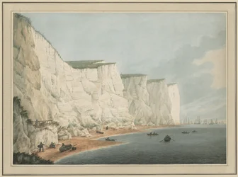 La flotte au large de la côte, Beachy Head, vers 1790-1805