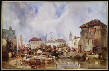 Le marché sur le quai, Bruges