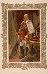 Le roi Édouard VII en habits de couronnement