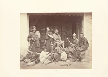 Darjeeling ; groupe de Bhooteas et de Népaulais