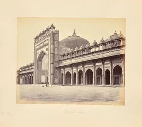 Fatehpur Sikri ; la mosquée du côté ouest du quadrilatère