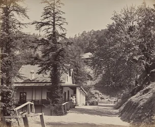 Simla. Le Mall près du pont Combermere