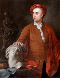 Portrait de John Michael Rysbrack, présumé, 18ème siècle