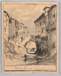 La rivière Darro, Grenade