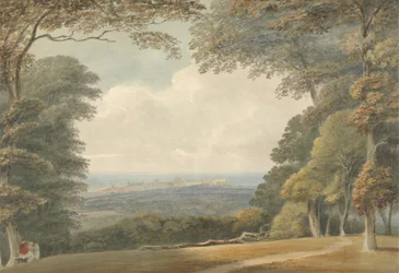 Vue lointaine du château de Windsor