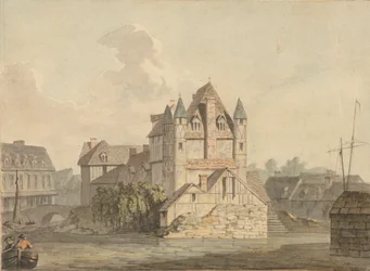 La fin du pont en ruine à Rouen