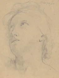 Étude pour Le Jugement de Jupiter (Marpessa, tête)