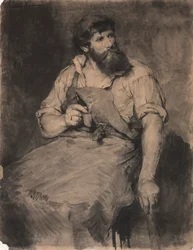 Forge, étude pour Das Gericht, vers 1883