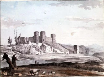 Château de Rhuddlan depuis le pont
