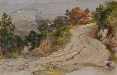 Une route de montagne en Italie