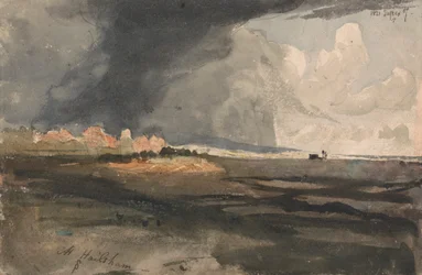 À Hailsham, Sussex : une tempête approche