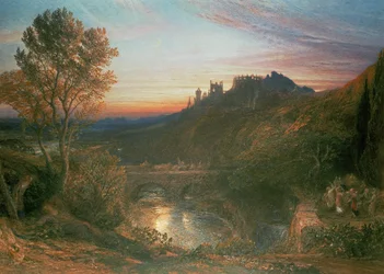 La ville au coucher du soleil