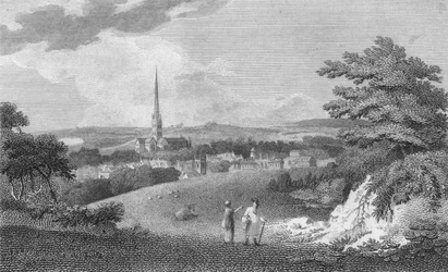 Salisbury, depuis la route de Londres, 1805