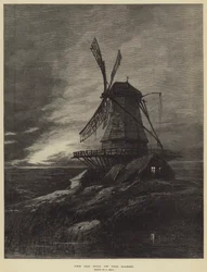 Le vieux moulin sur le marais