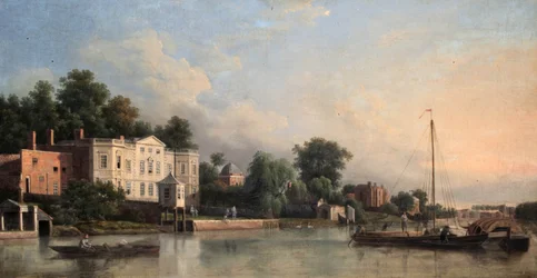 Vue de la villa de Pope, Twickenham, Middlesex, vers 1760