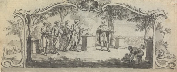 Conception pour une illustration de livre : ? Un sacrifice avant une bataille