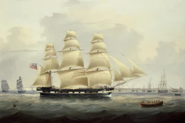 Un navire marchand britannique au large de la côte sud