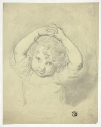 Enfant tenant les mains au-dessus de la tête