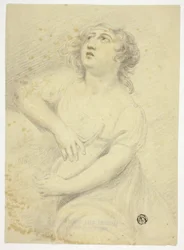 Femme avec Lyre