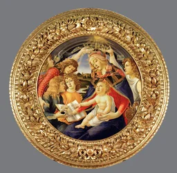 Couronnement de la Vierge Marie avec cinq anges