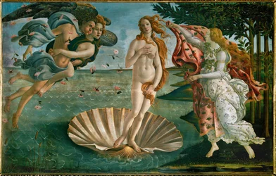 La naissance de Vénus (peinture sur toile)