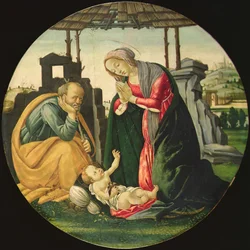 La Sainte Famille (tempera sur panneau)