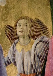 Ange, tiré du Couronnement de la Vierge, vers 1488-90 (détail de 44363)