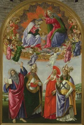 Couronnement de la Vierge (Retable de San Marco), 1490-92