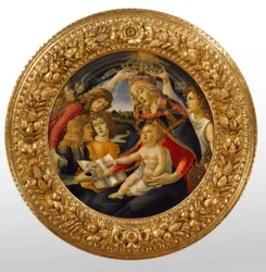 Marie avec enfant et cinq anges