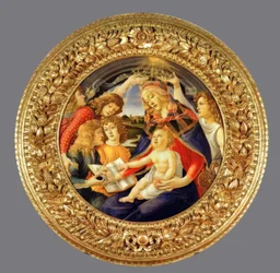 Marie avec enfant et cinq anges