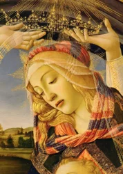 Marie avec enfant et cinq anges