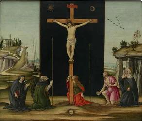 La Crucifixion avec des saints, vers 1490