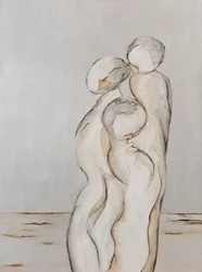 Side by Side, 2020 (technique mixte sur toile)