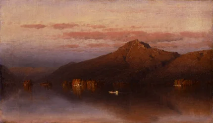 Montagne Whiteface depuis le lac Placid, 1866.