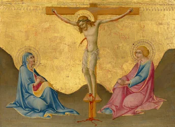 La Crucifixion, vers 1445-1450 (tempera sur panneau de peuplier)