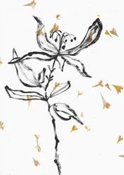 Délicate esquisse florale