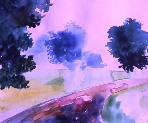 Le sentier rose de rêve